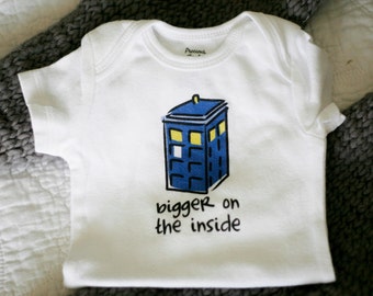Bigger on the Inside Baby Bodysuit (sizes newborn to 24 months)