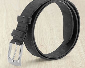 Men's Cork Belt 35mm Wide Adjustable Vegan Product from Corkor (CK255)