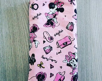 minnie theme quilted eyeglass or Sunglass case