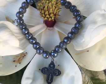 Higher Power Bracelet- Silver