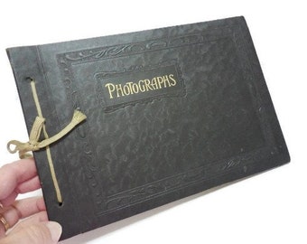 vintage photo album black pages