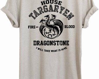 House Targaryen, GOT, daenerys targaryen, game of thrones gift, mother of dragons, khaleesi,game of thrones, GOT shirt T034
