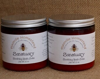 Sanctuary Bath Salts || Natural Sea Salt Bath || Bath Soak || Relaxation || Stress Free || Calming