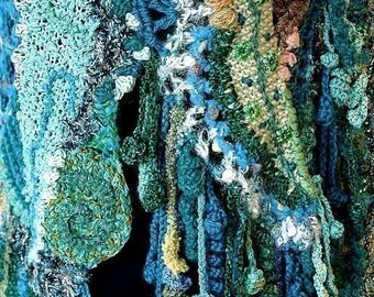 Flamboyant Fringes - freeform crochet PDF tutorial
