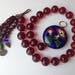 Cherry Bakelite Amber Cobalt Blue Chinese Cloisonne Necklace – One of a Kind