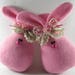 Stuffed Easter Bunny, Spring Decoration, Easter Ornament, Bowl Filler, Basket Stuffer, Set of 2 Spring Bunnies in Pink Fleece With Bangs