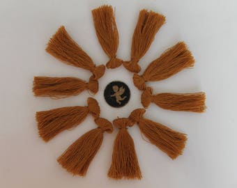 10 bronze tassel fringe - 40 mm - handmade - jewelry.