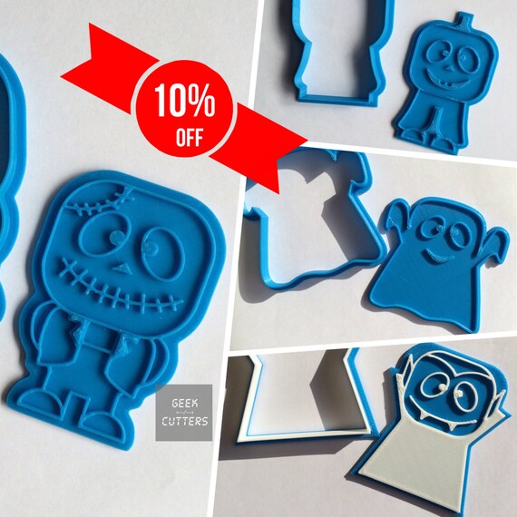 Halloween Collection Set Cookie Cutter - *Dishwasher safe option* - 3D Printed