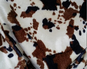 Velboa Animal Print Faux / Fake Fur,Fabric By the Yard sold by the yard. 58" wide