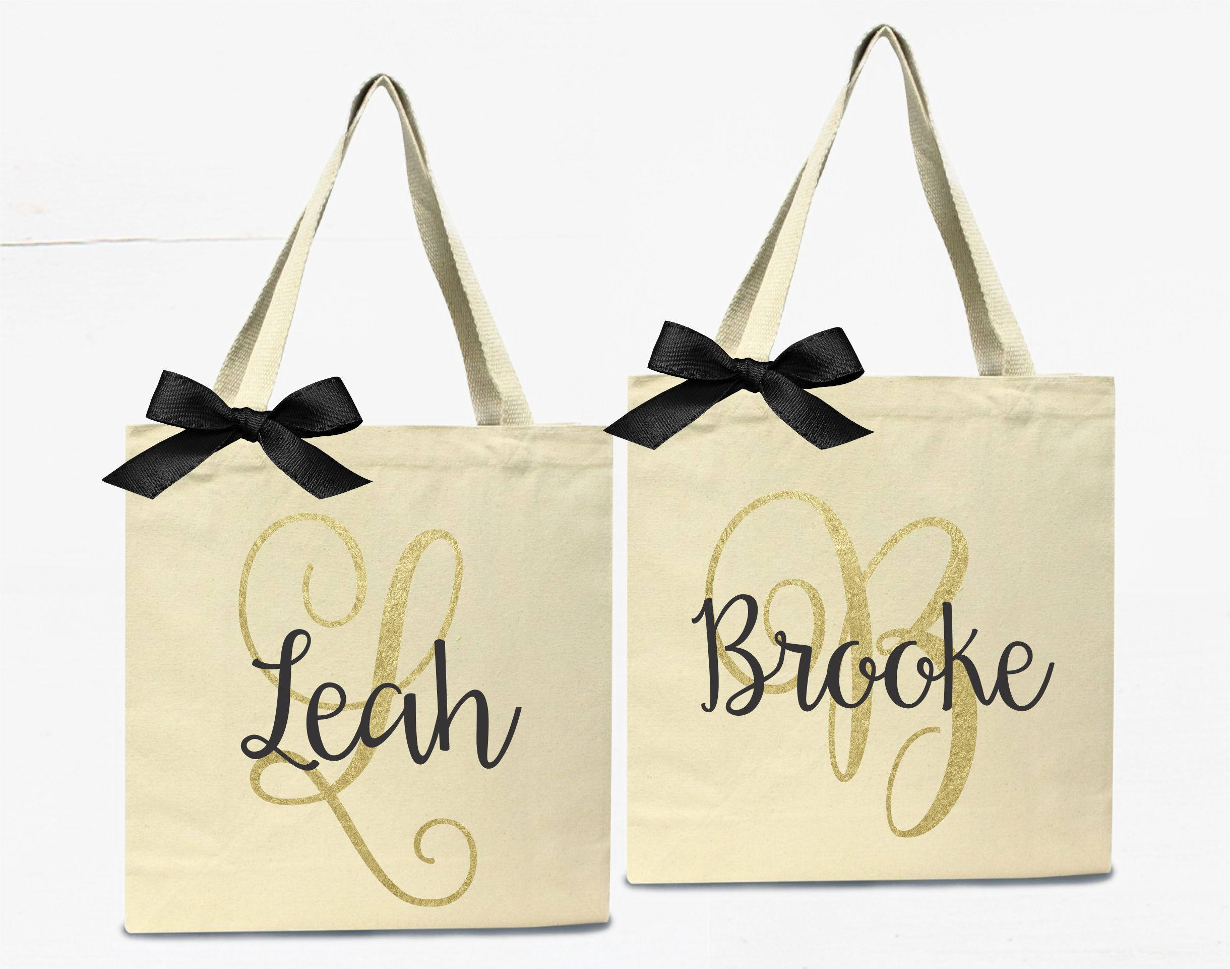 personalized wedding tote bags