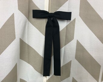 1950s Black Bolo Bow Tie | Black Bow Tie | Black Bolo | Vintage Bow Tie | Vintage Bolo Tie | Rockabilly Western