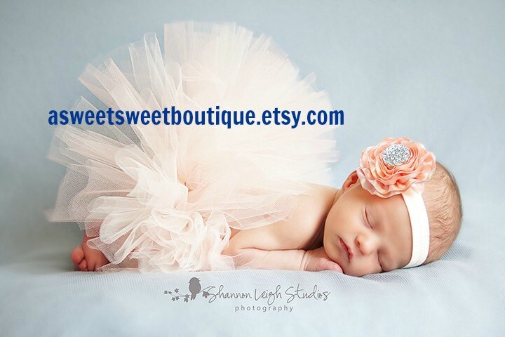 Newborn tutu baby tutu sweet peaches and cream tutu set newborn tutu set with matching vintage headband stunning newborn tutu photo prop Newborn tutu baby tutu sweet peaches and cream tutu set newborn tutu set with matching vintage headband stunning newborn tutu photo prop