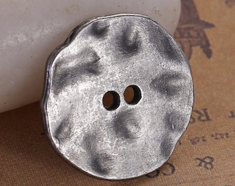 10 buttons antique silver shape irregular 20x16mm-fashion jewelry - SC0082256-