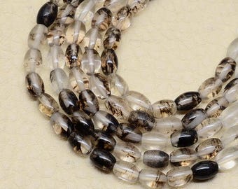 Very nice set of 8 5X4X4mm glass barrel beads