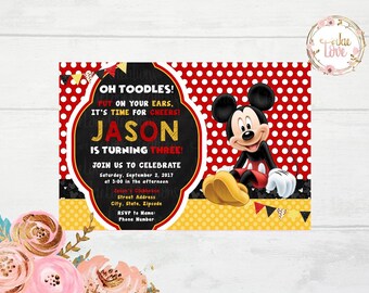 Mickey Mouse Invitation