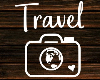 Travel Decal-Mountain Decal- Car Decal-Travel-Phone Decal-Yeti Decal-Journey-Hiking - Travel - Adventure