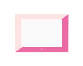 Wochenplaner Block Rosa und Pink