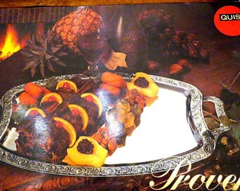 Vintage serving tray stainless steel Quist