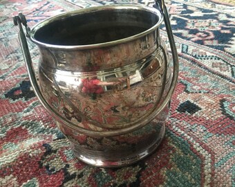 Vintage Silver Bucket - Bernard Rices Sons Silver Bucket