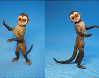 BJD Doll - Monkey Capuchin. Height is 13 cm (scale 1/3)