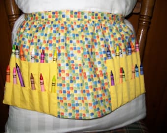 Child's crayon apron