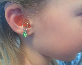 Gem Hearing Aid Jewelry - Please note if you want a pair your order quantity should be 2