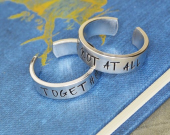 Together Or Not At All Dr Who Ring Set - Couple - Best Friends