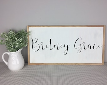 Nursery Name Sign | Nursery Decor | Baby Shower Gift | Nursery Wall Art | Custom Name Sign | Baby Name Sign