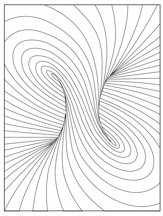 Geometric Illusion Coloring Pages Coloring Pages