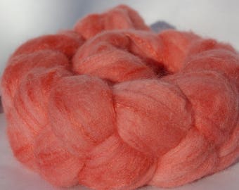 Merino and silk for spinning or felting - 98g