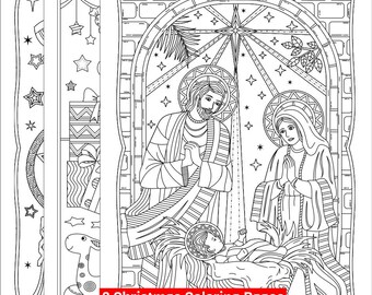 3 Printable Christmas Coloring Pages Gifts And Toys Lantern Or Parol