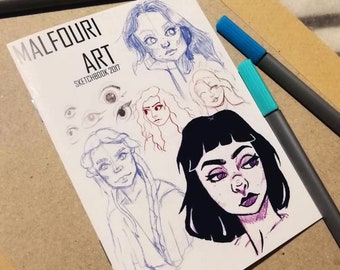Malfouri Art Sketchbook 2017 Zine