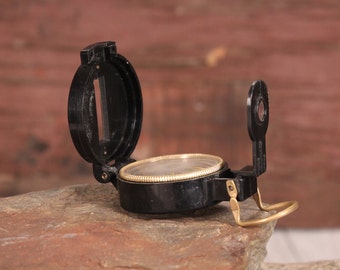 Vintage Engineer Directional Compass - Pocket Sized Portable Compass - Directional Map - Cobmaster Vintage Compass - Old Compass