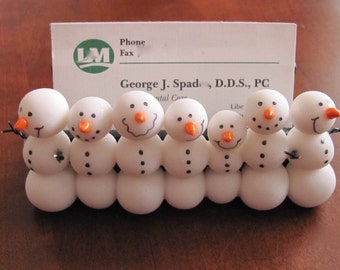 Snowman Business Card Holder