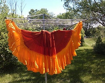 Indian Sunrise 25yd hand dip dyed skirt