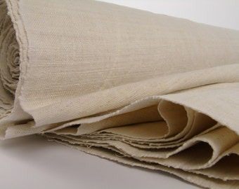 Grain Sack Fabric by the Yard Upholstering fabric Runner Vintage linen roll hemp linen roll wedding decor