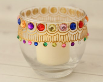 Wedding Favors for Guests - Party Favors - Votive Glass Candle Holder - Unique Candle Holder - Candle Holder Glass