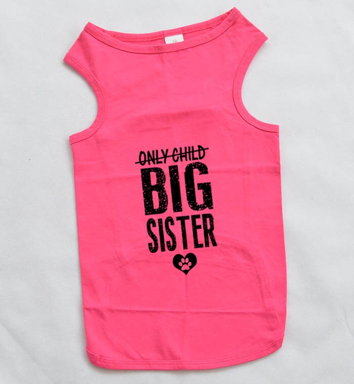 Big Sister Shirt For Dog