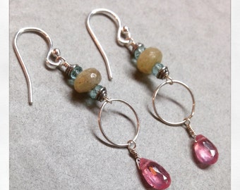 Sapphire and Apetite Earrings