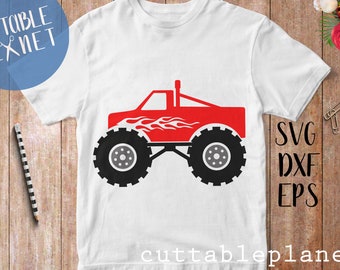 Monster truck flame svg, dxf, eps, monster truck flame svg