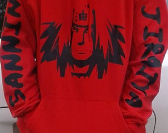 Jiraiya Legandary Sannin Hidden Leaf Toad Sage Hoodie/ Naruto Hoodie/Konohagakure Orochimaru Tsunade Hoodie