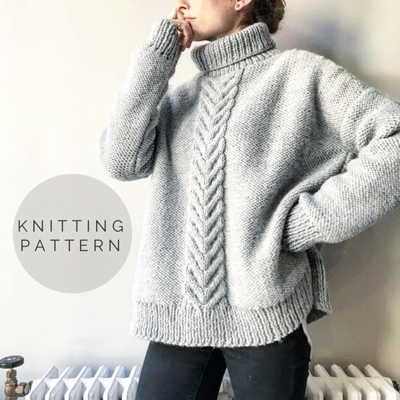 KNITTING PATTERN //Knit Sweater Pattern // DIY Sweater