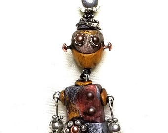 Bot Bling! Miniature Robot Necklace.