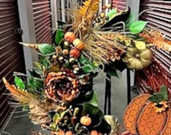 Grapevine Fall Floral Wreath - SALE