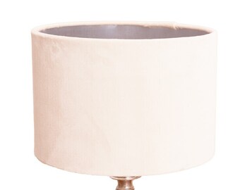 White velvet lampshades