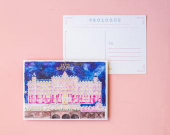 The Grand Budapest Hotel, Watercolor Postcard (Prologue) - Movie by Wes Anderson