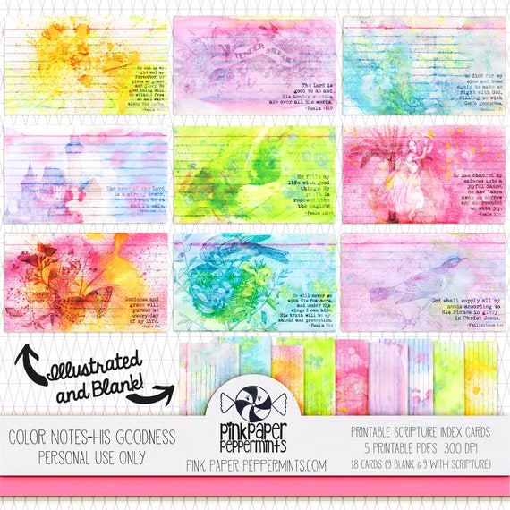 printable 3 x 5 index cards