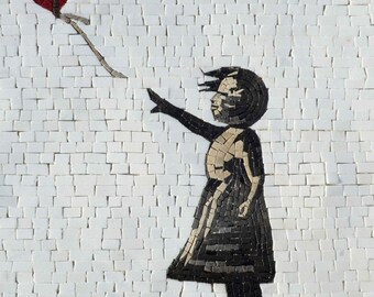 Banksy Mosaic Reproduction - Girl with a Balloon
