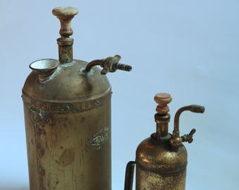 Vintage copper/brass oil pumps