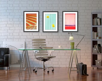 art prints // mid century modern art set // art print set - set of bright modern photography art prints (4x6, 5x7, 8x10, 11x14, or 12x18)
